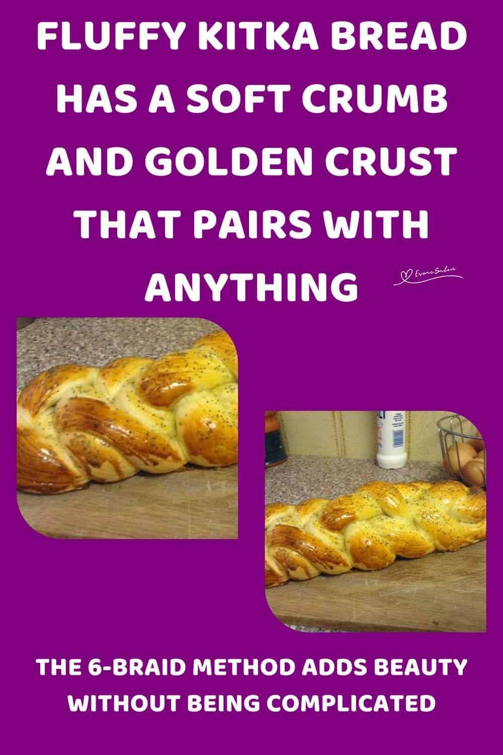 an image of a Kitka Bread, a traditional braided bread