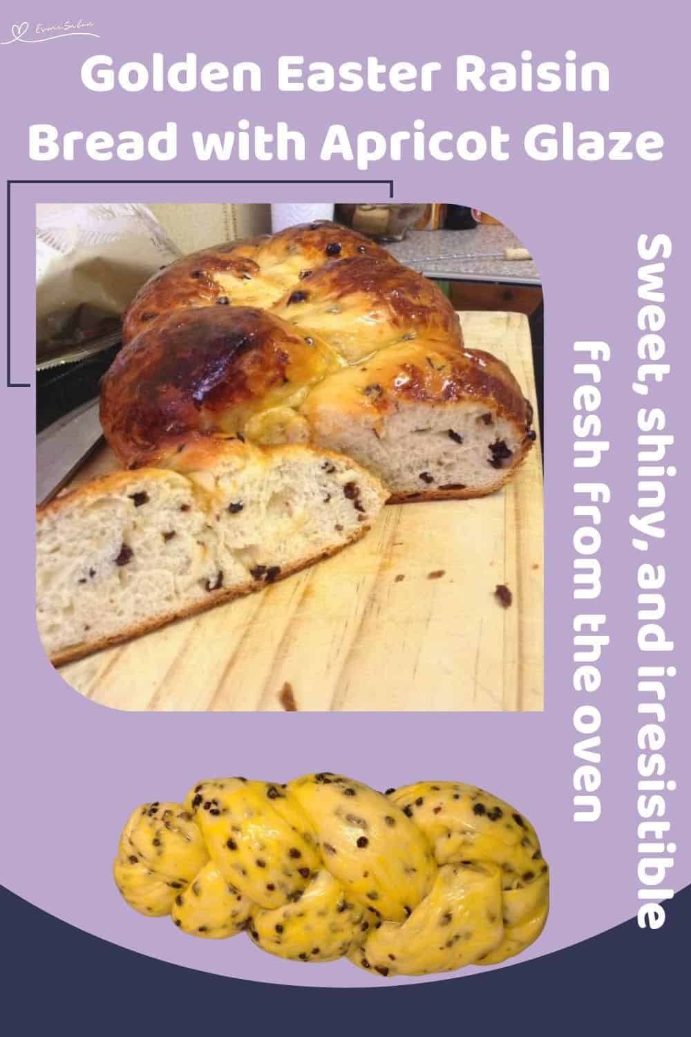 an image of an Easter Braided Raisin Bread