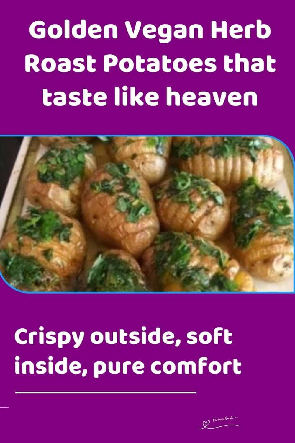 an image of Vegan Herb Roast Potatoes in a white dish