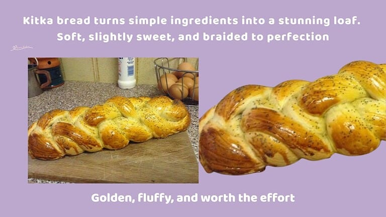 an image of a Kitka Bread, a traditional braided bread