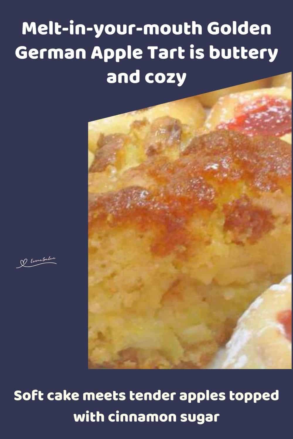 an image of a block of German Apple Tart