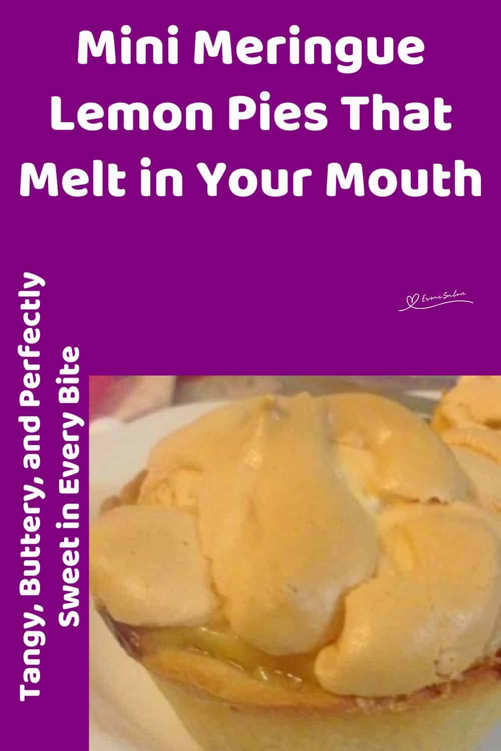 an image of a single Mini Meringue Lemon Pie