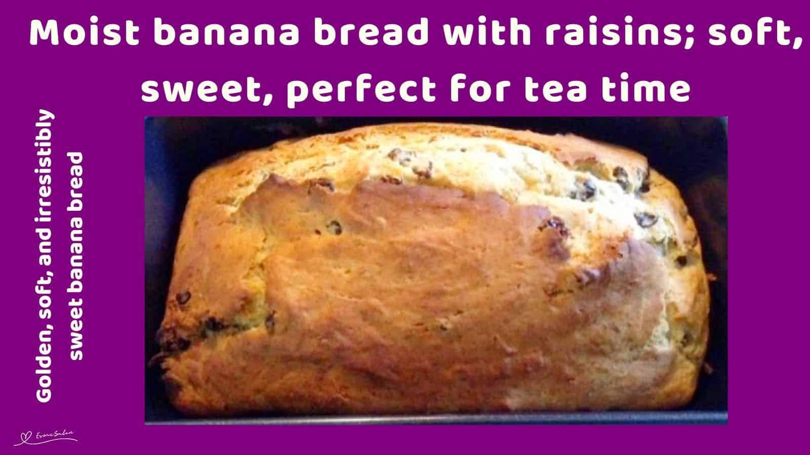 an image of a Banana Bread with Raisins