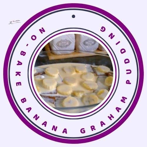 an image of a no bake No-Bake Banana Graham Pudding