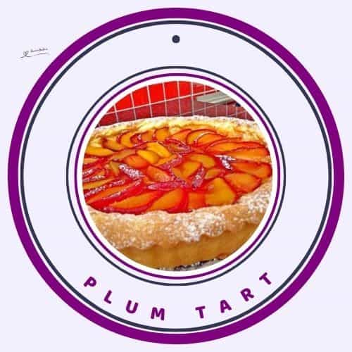 an image of a Plum Tart in a short-crust pastry