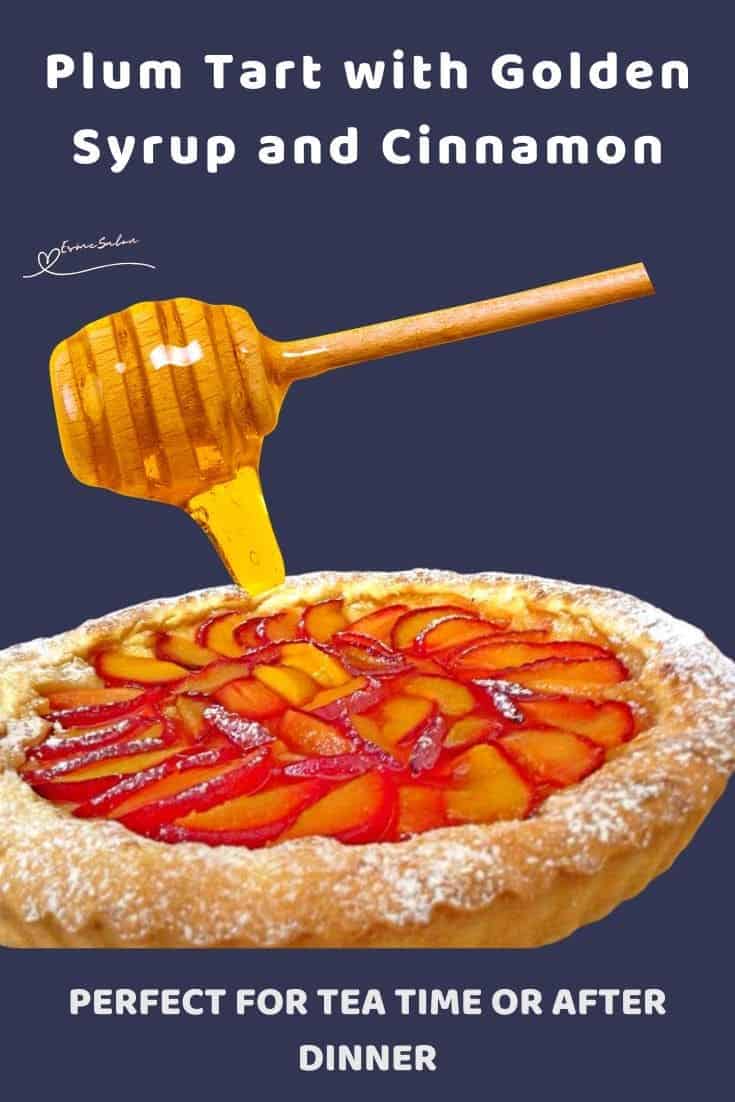 an image of a Plum Tart in a short-crust pastry