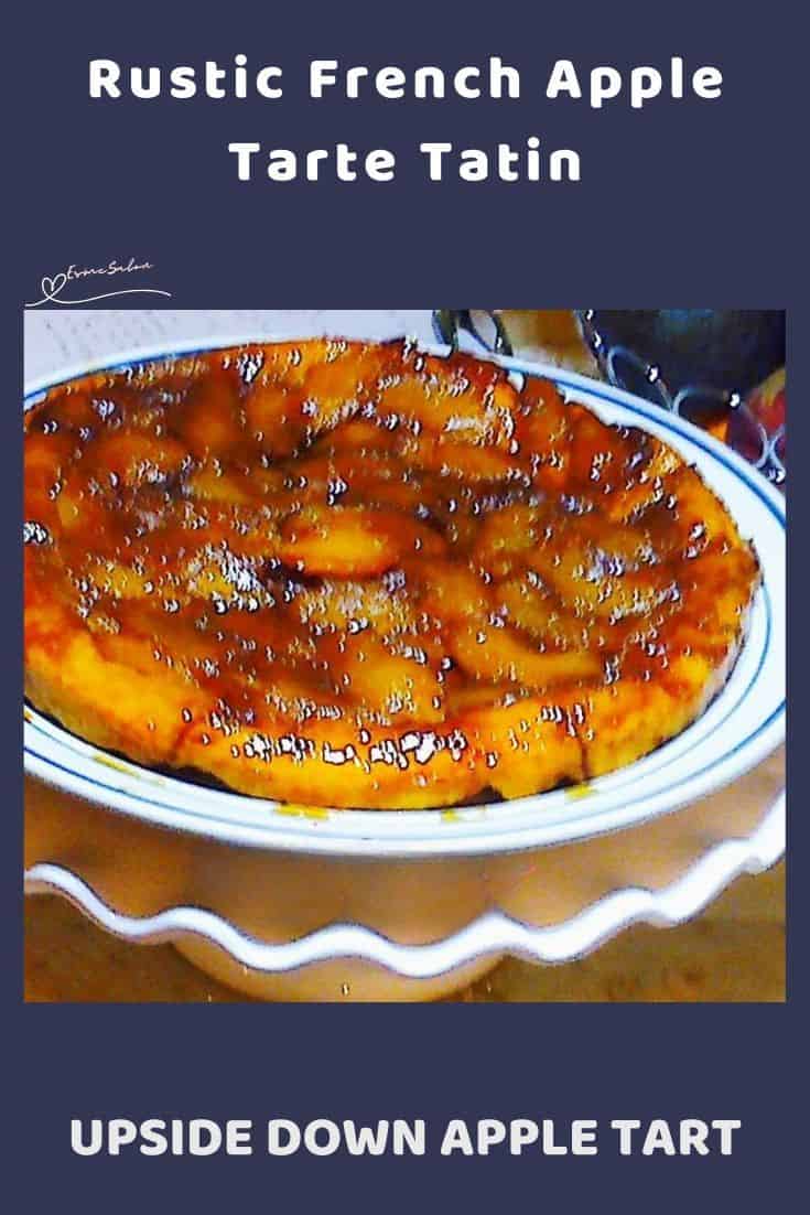 an image of an Apple Tarte Tatin, A French upside down apple cake