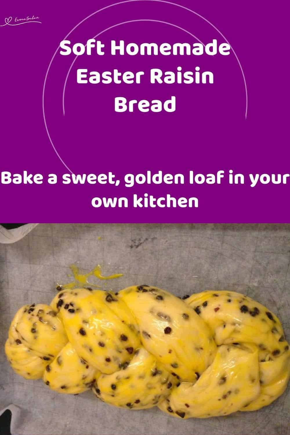 an image of an Easter Braided Raisin Bread