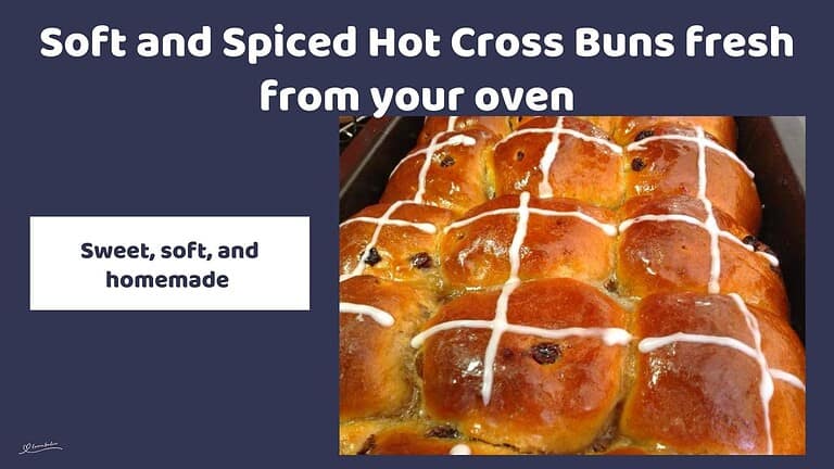 an image of Soft and Spiced Hot Cross Buns