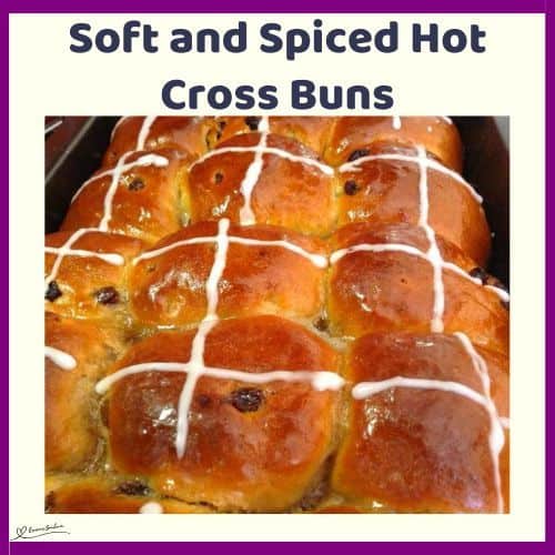 an image of Soft and Spiced Hot Cross Buns