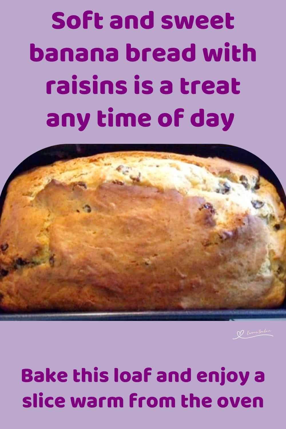 an image of a Banana Bread with Raisins