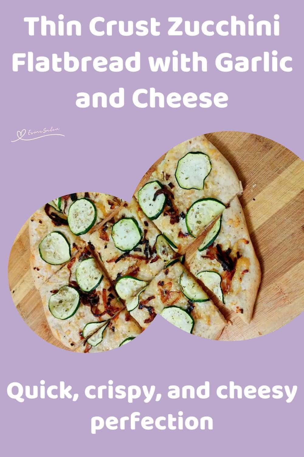 an image of a Zucchini Flatbread with caramelized onion