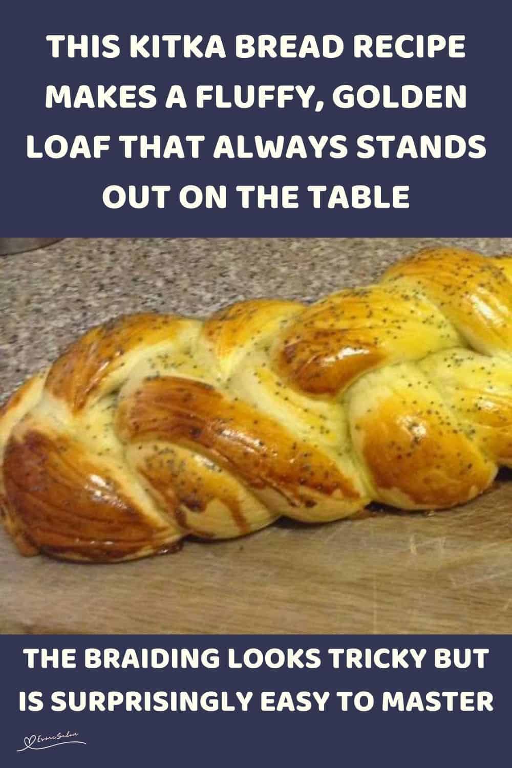 an image of a Kitka Bread, a traditional braided bread