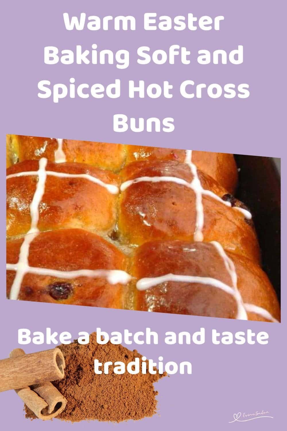 an image of Soft and Spiced Hot Cross Buns