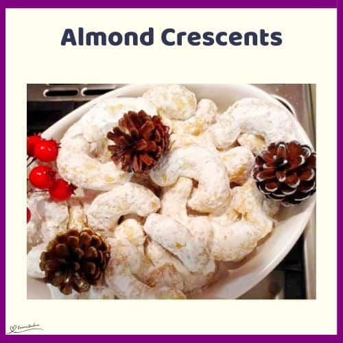 an image of Almond Crescents cookies