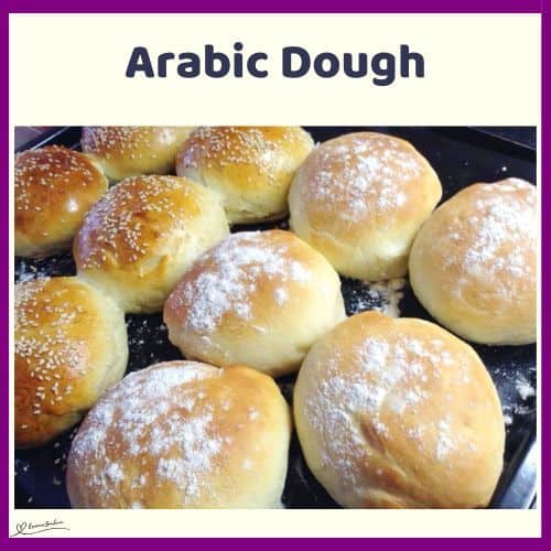 an image of a batch of Arabic Dough Bread Rolls