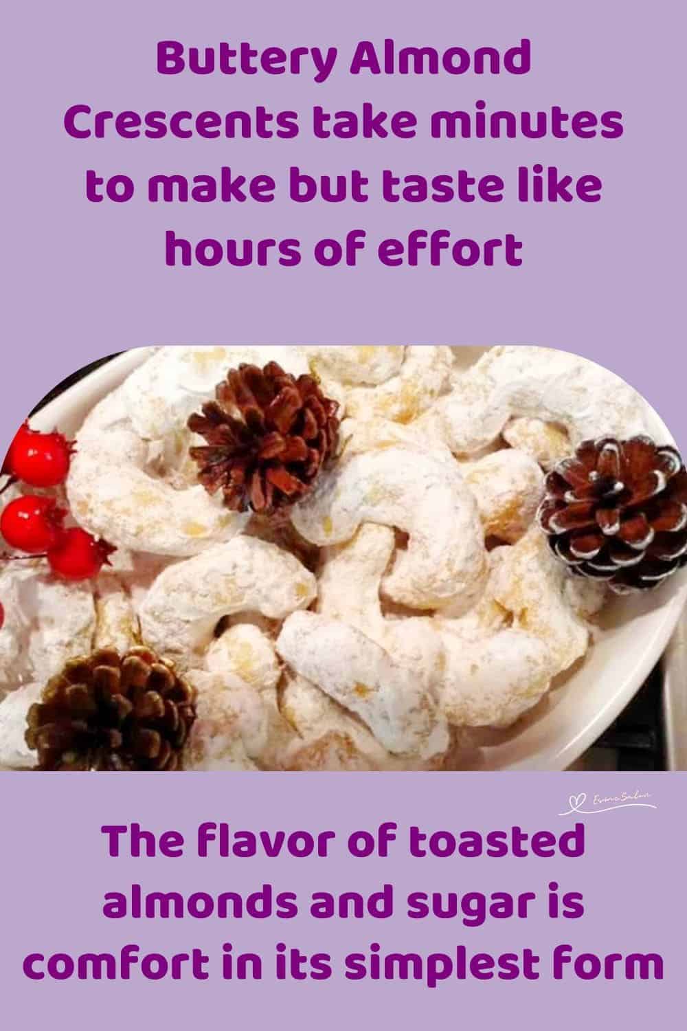 an image of Almond Crescents cookies