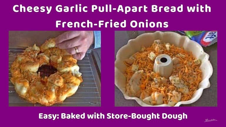 an image of a Savory Pull-Apart Bread baked in a Bundt pan