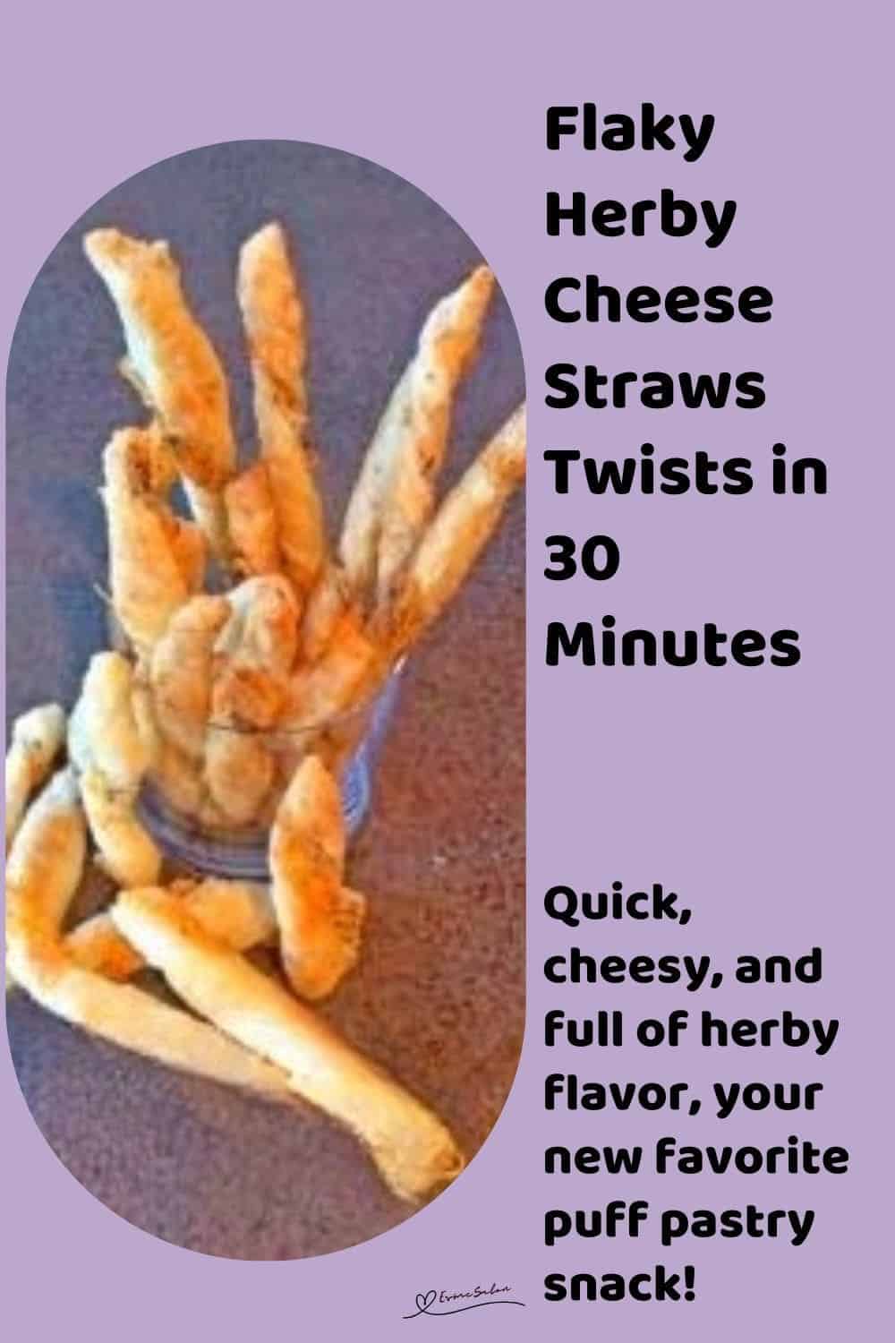 an image of Herby Cheese Straws in a glass