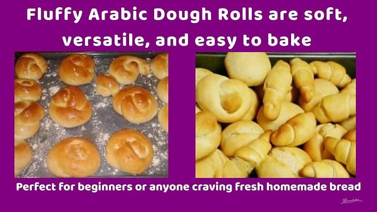 an image of a batch of Arabic Dough Bread Rolls