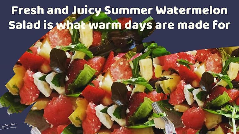 an image of a tasty and vibrant Watermelon Salad
