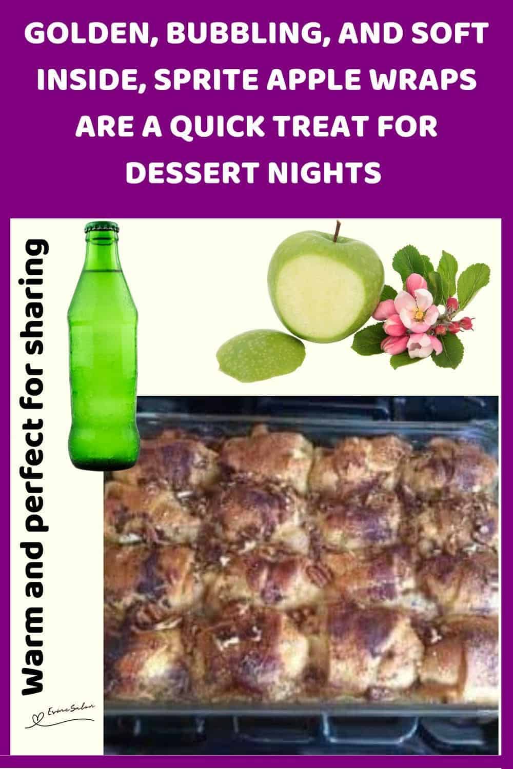 an image of Sprite Apples Wrapped in crescent dough