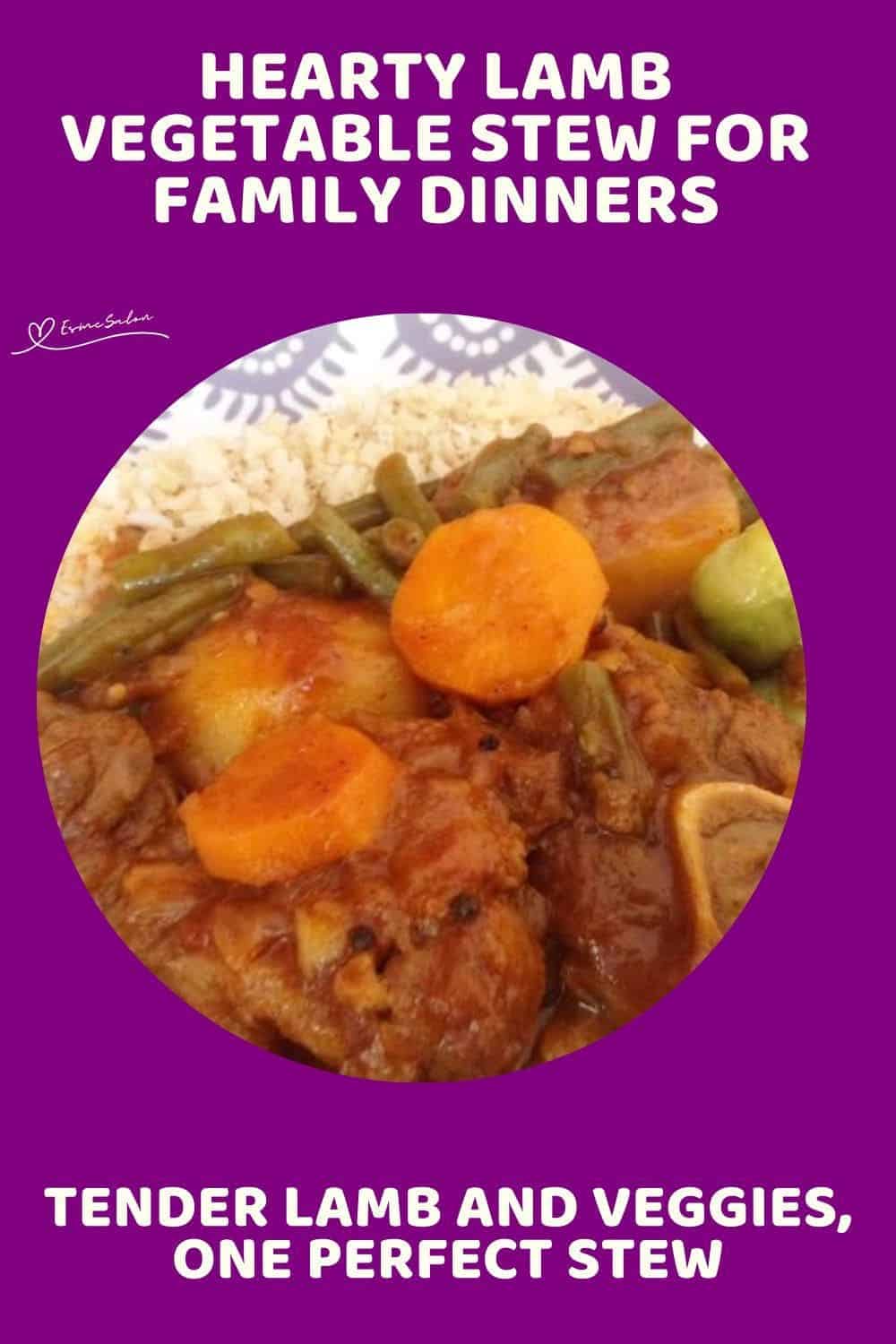 an image of a plate of Lamb Vegetable Stew