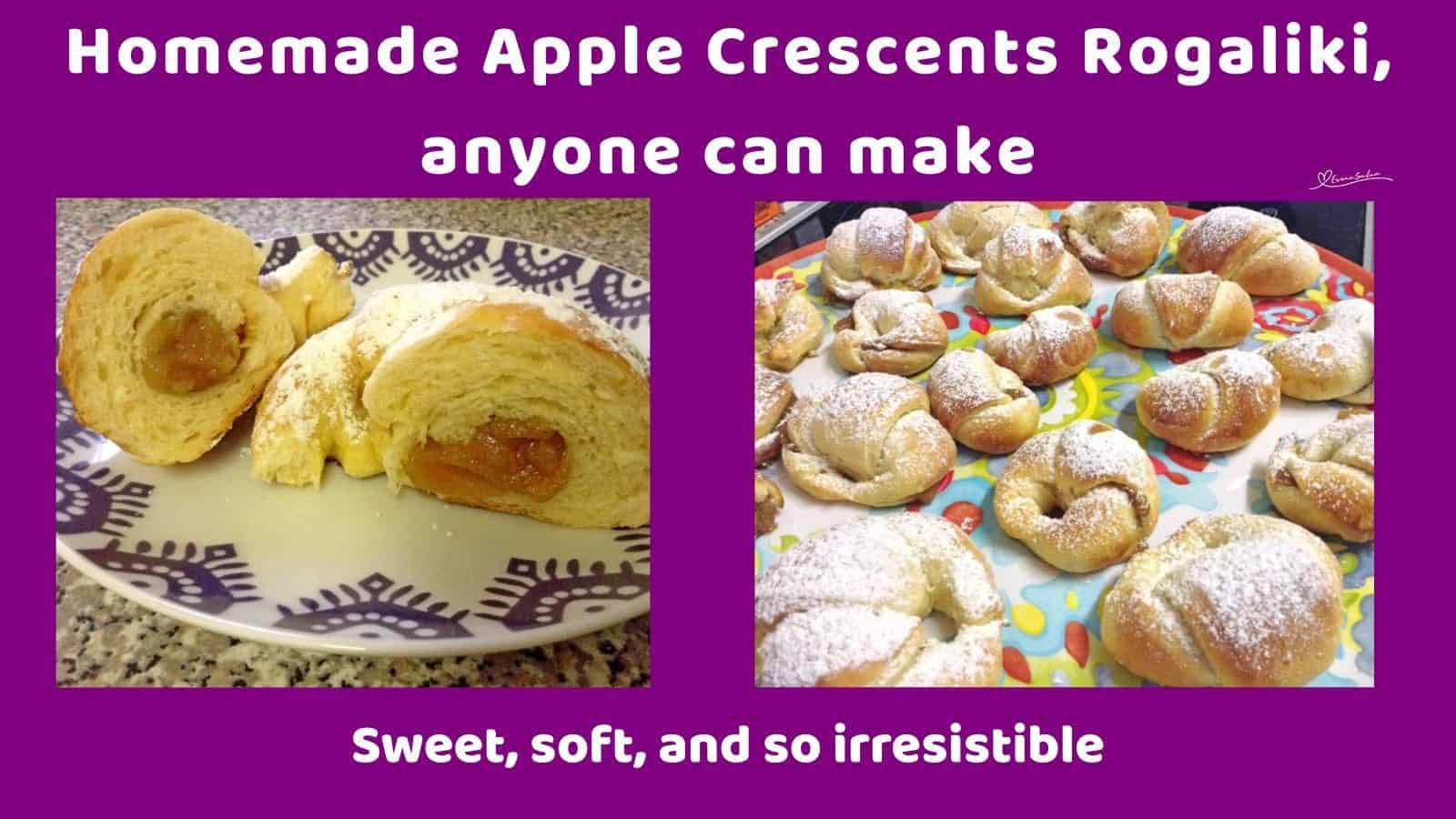 an image of Apple Crescents Rogaliki (horns)
