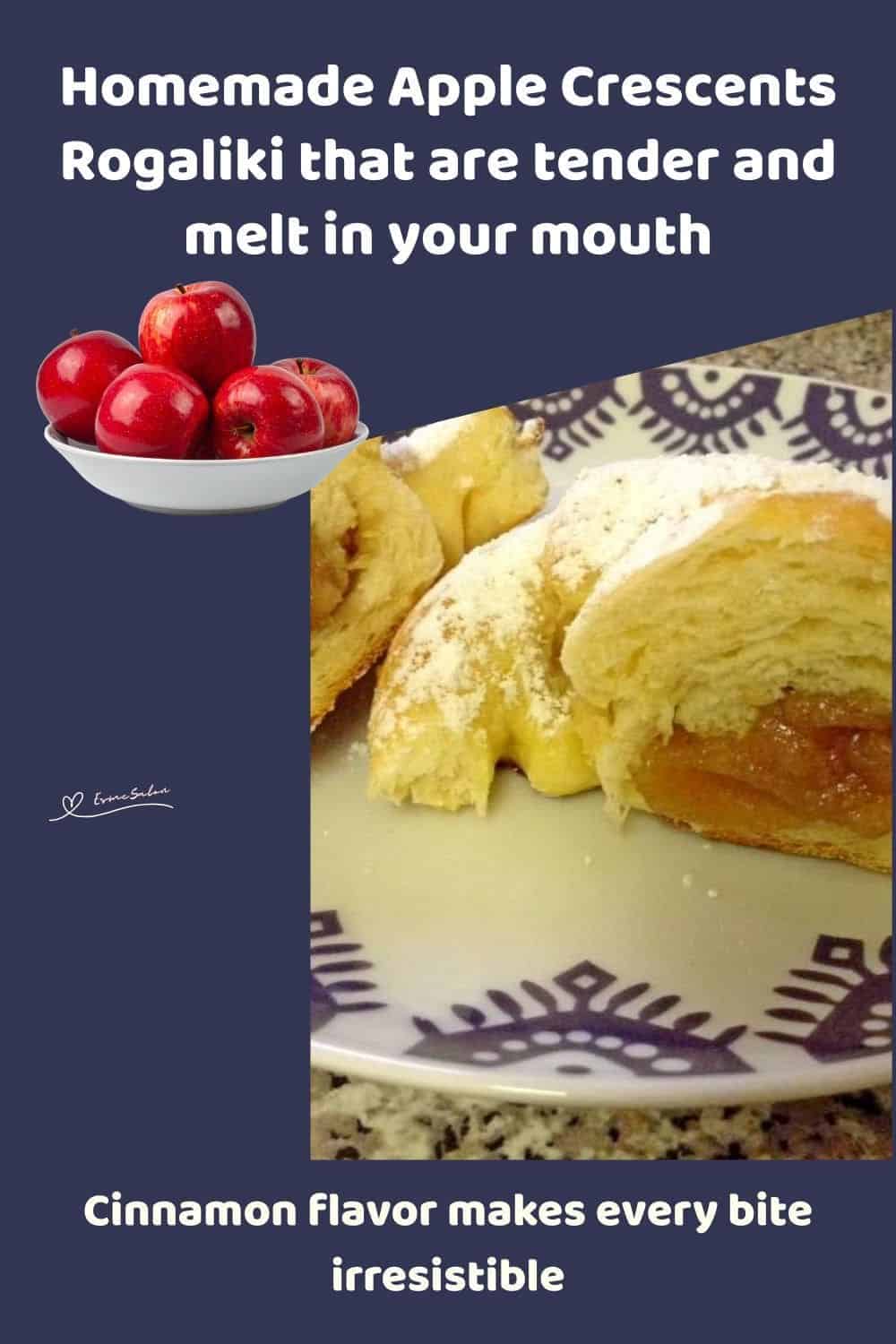 an image of Apple Crescents Rogaliki (horns)