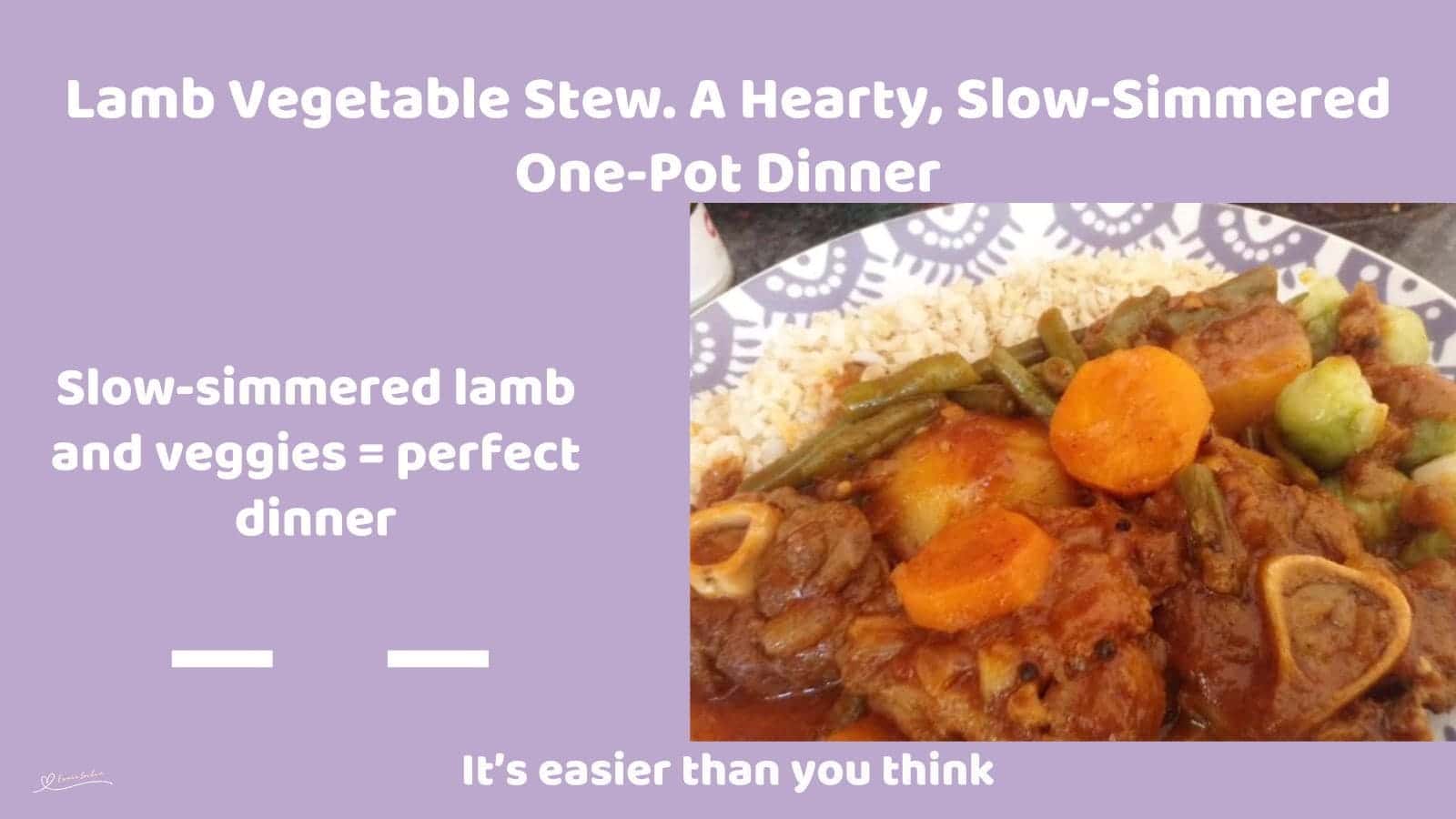 an image of a plate of Lamb Vegetable Stew
