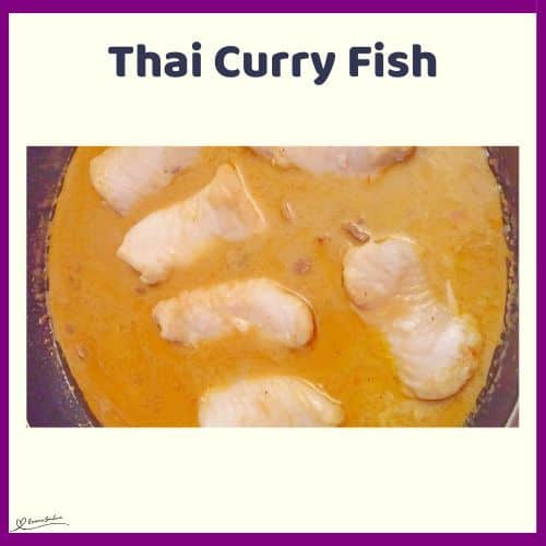 an image of Thai Curry Fish in coconut sauce