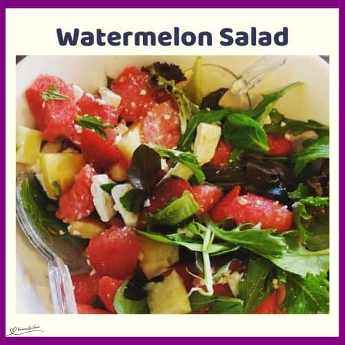 an image of a tasty and vibrant Watermelon Salad