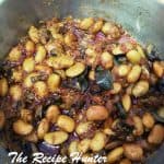 A pot of Butter Beans Mushrooms Curry as a meat-free meal