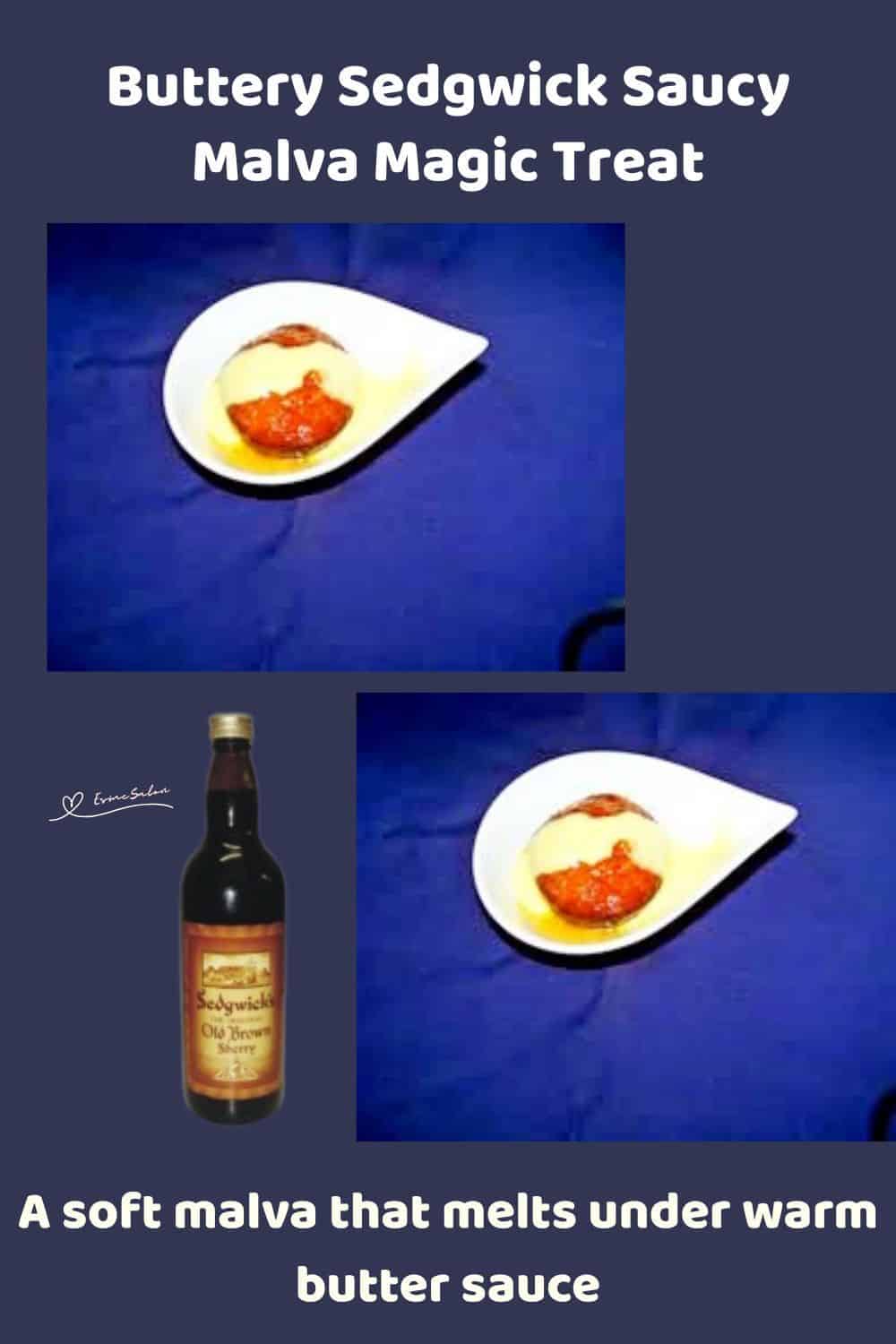 an image of a single serving of Sedgwick Saucy Malva Magic in a fancy white bowl