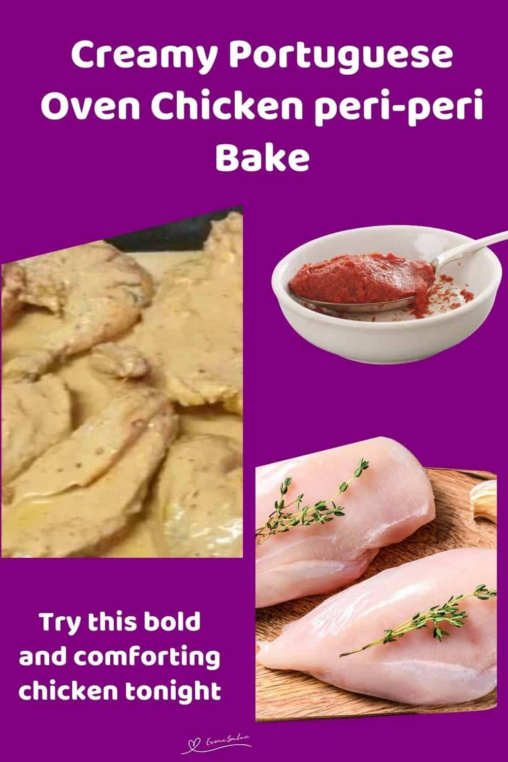 an image of Creamy Portuguese Oven Chicken breast, wing, leg, and thigh pieces