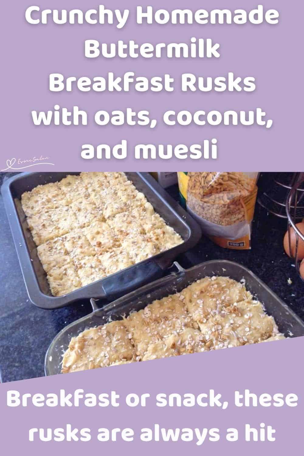 an image of Homemade Buttermilk Breakfast Rusks to be baked and already dried out overnight