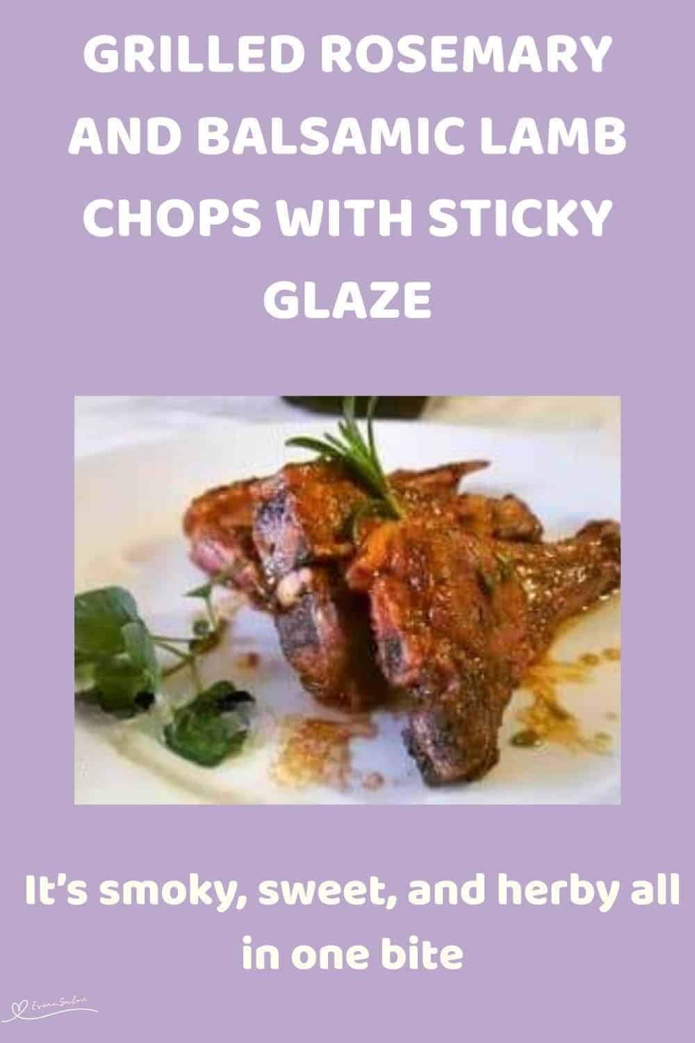 an image of two Rosemary and Balsamic Lamb Chops