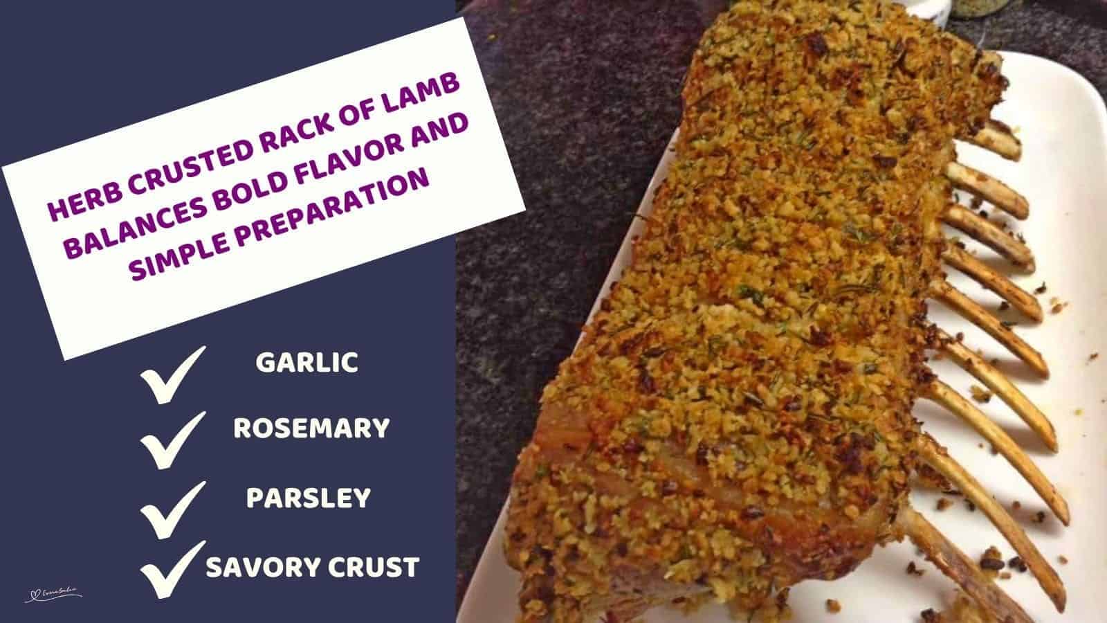 an image of a Herb Crusted Rack of Lamb