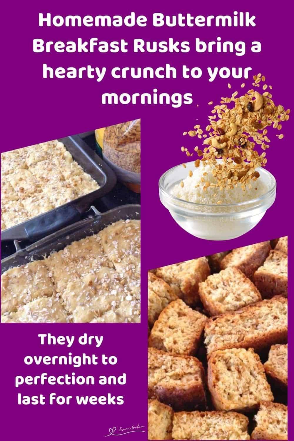 an image of Homemade Buttermilk Breakfast Rusks to be baked and already dried out overnight