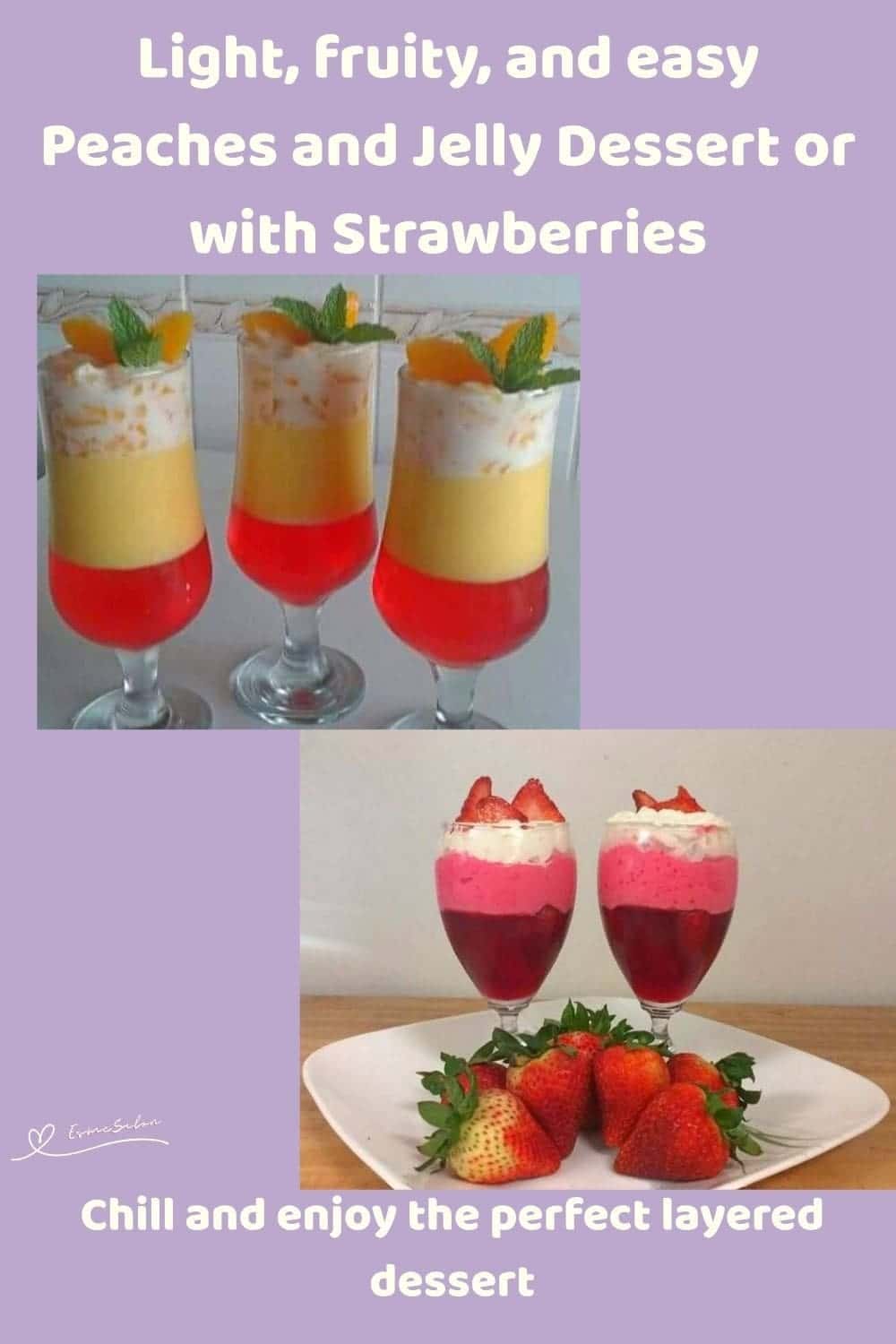 an image of Peaches and Jelly Dessert in a parfait glass