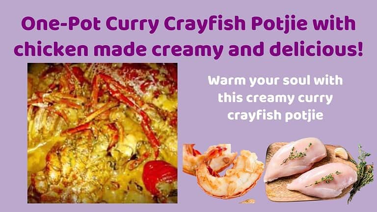 an image of Curry Crayfish Tails and Chicken Potjie