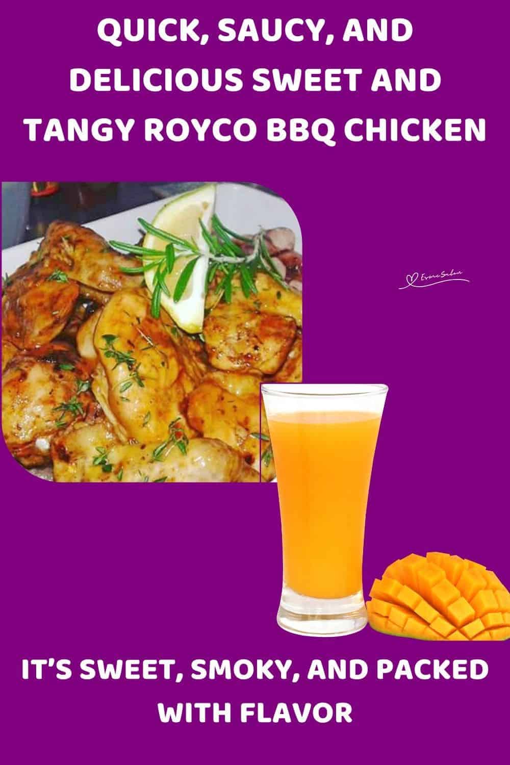 an image of a platter with Sweet and Tangy Royco BBQ Chicken pieces