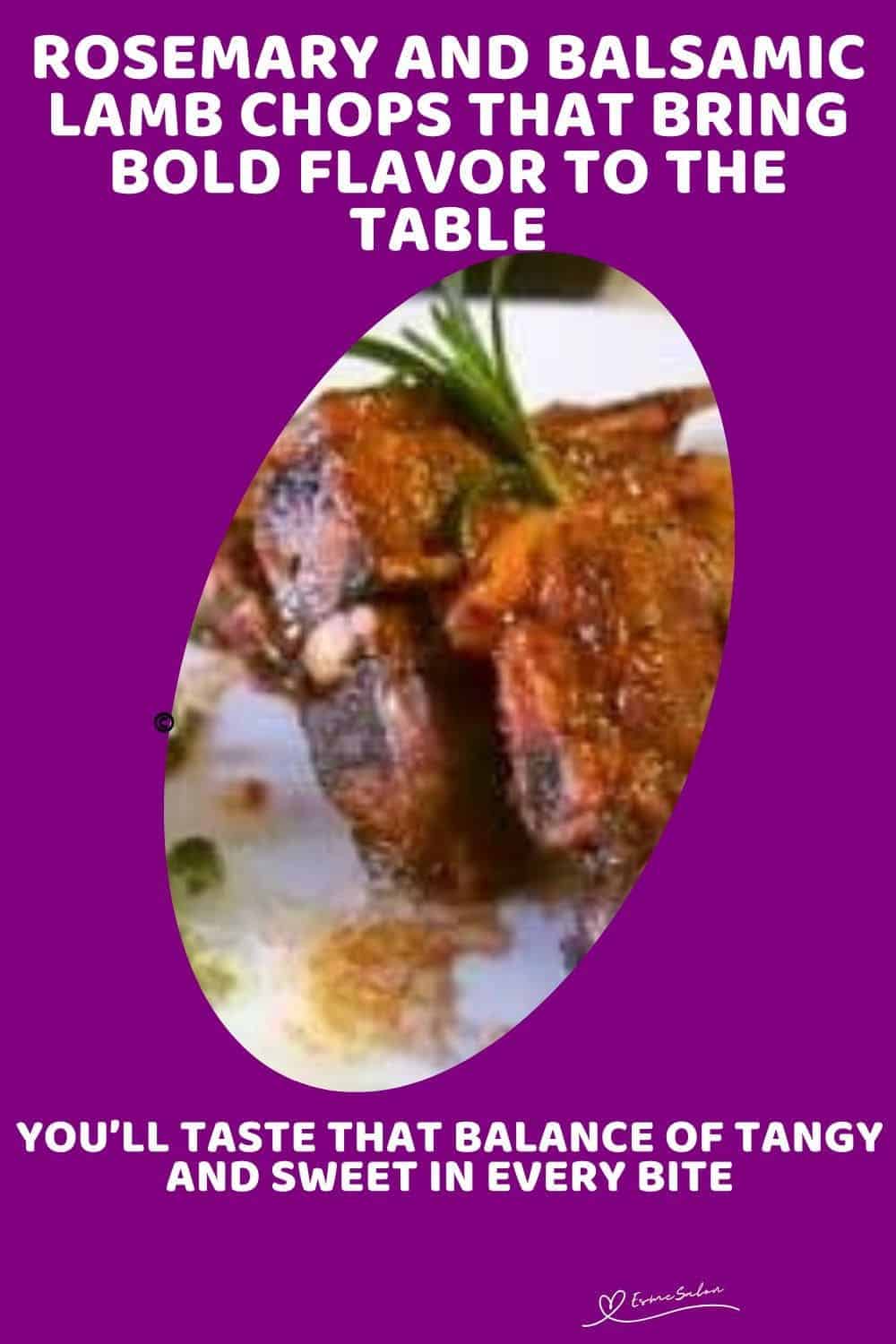 an image of two Rosemary and Balsamic Lamb Chops