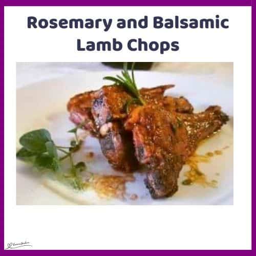 an image of two Rosemary and Balsamic Lamb Chops