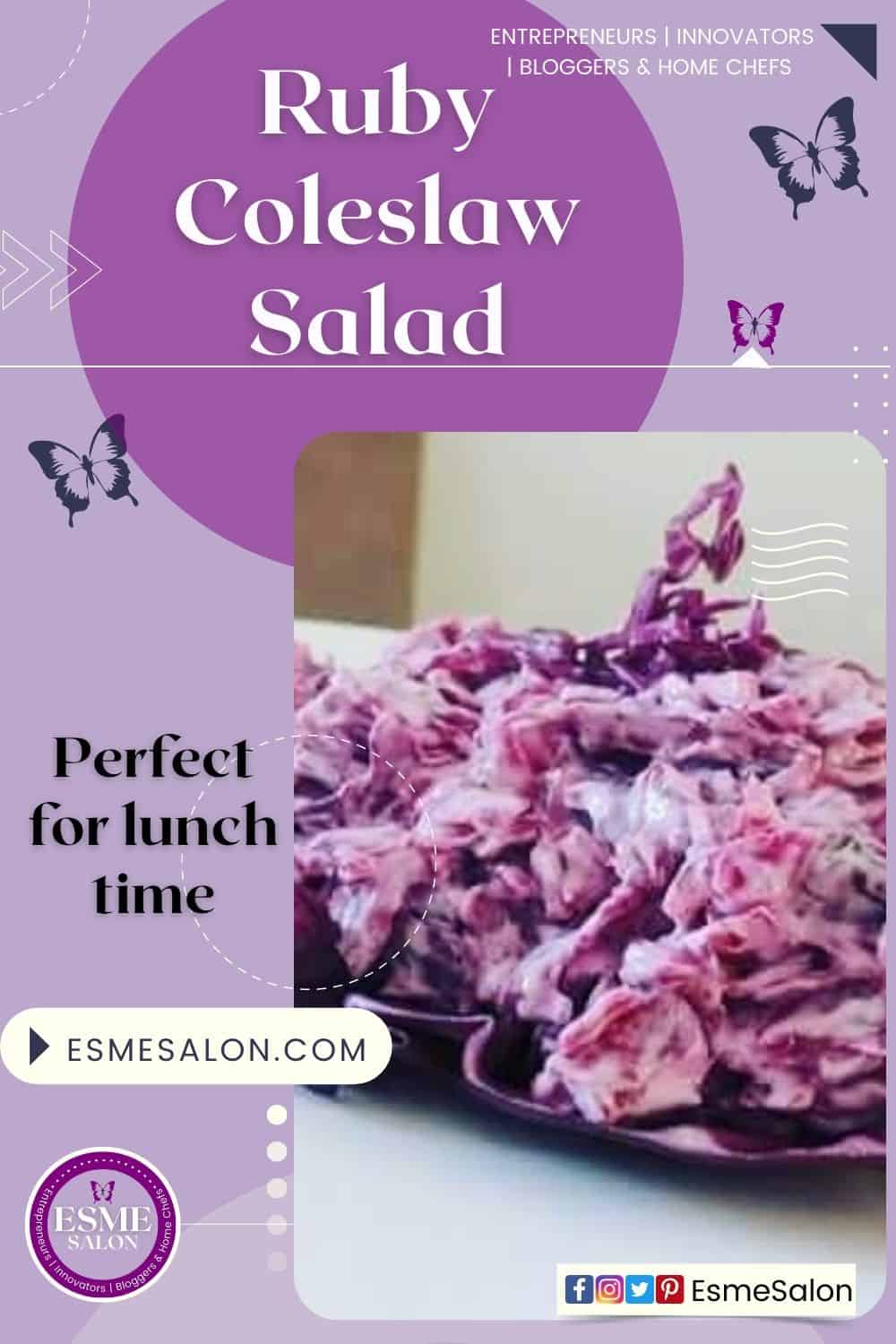 an image of a bowl of Ruby Coleslaw Salad
