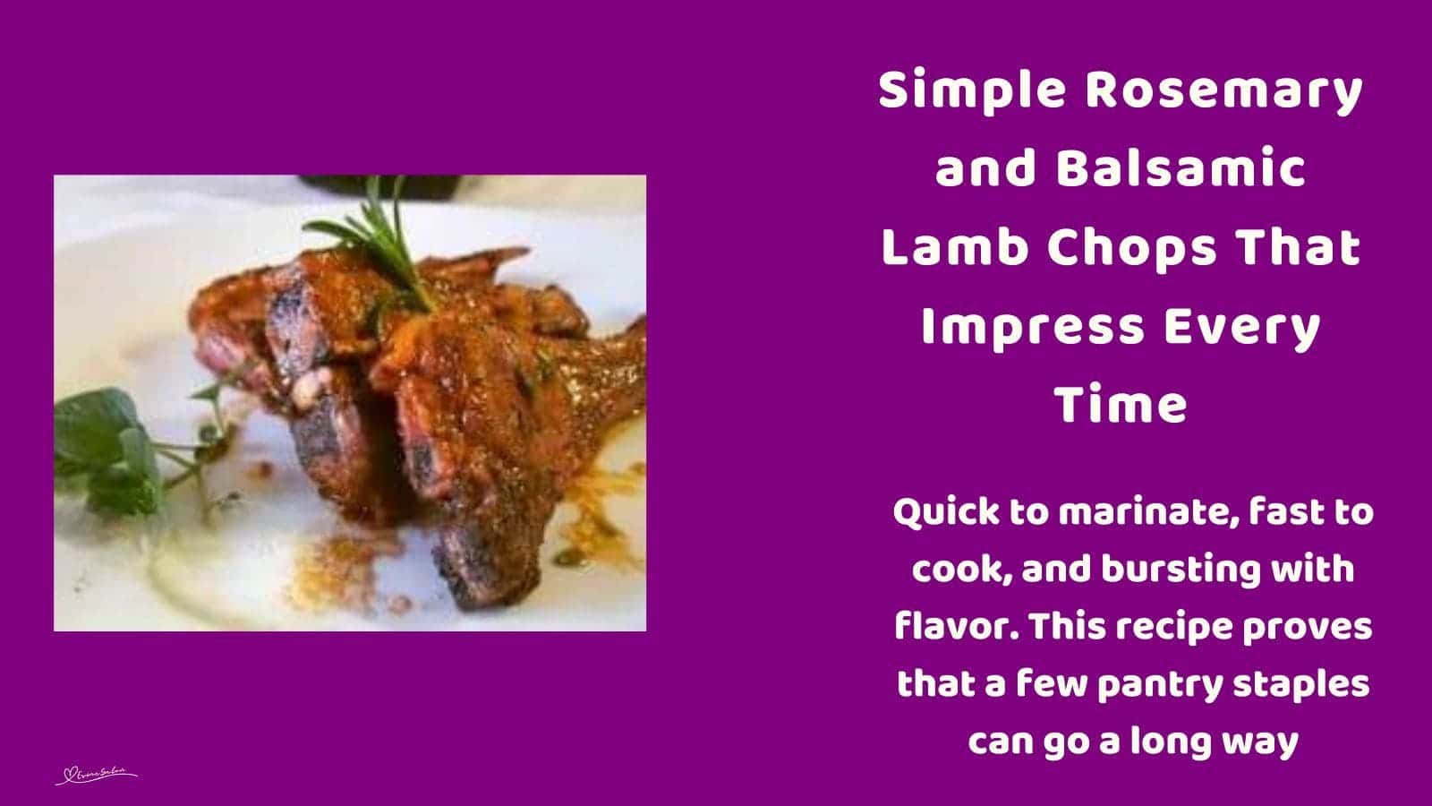 an image of two Rosemary and Balsamic Lamb Chops