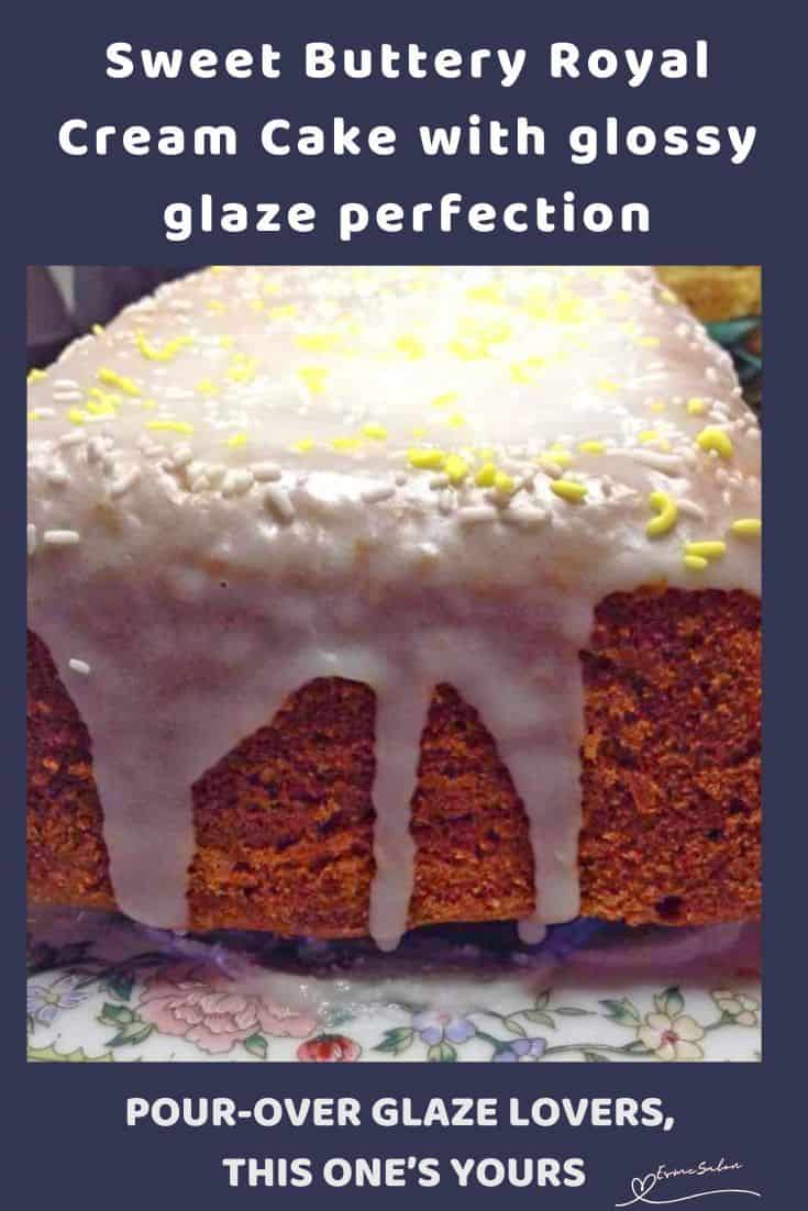 an image of a Royal Cream Cake with glazed topping