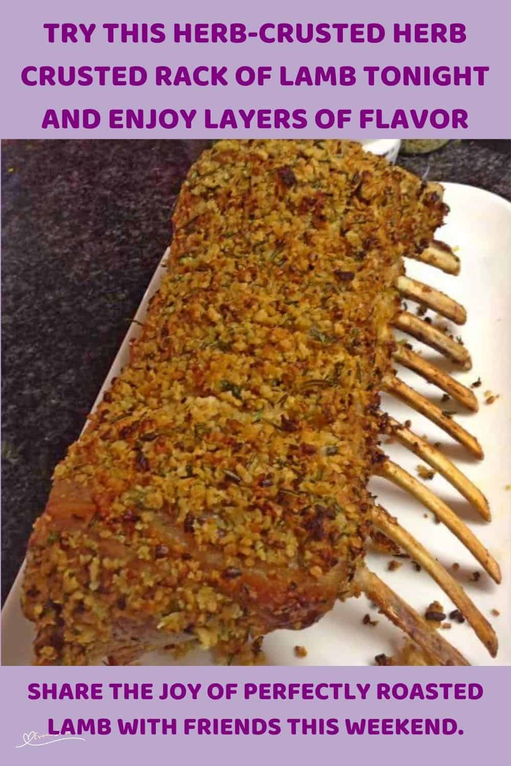 an image of a Herb Crusted Rack of Lamb