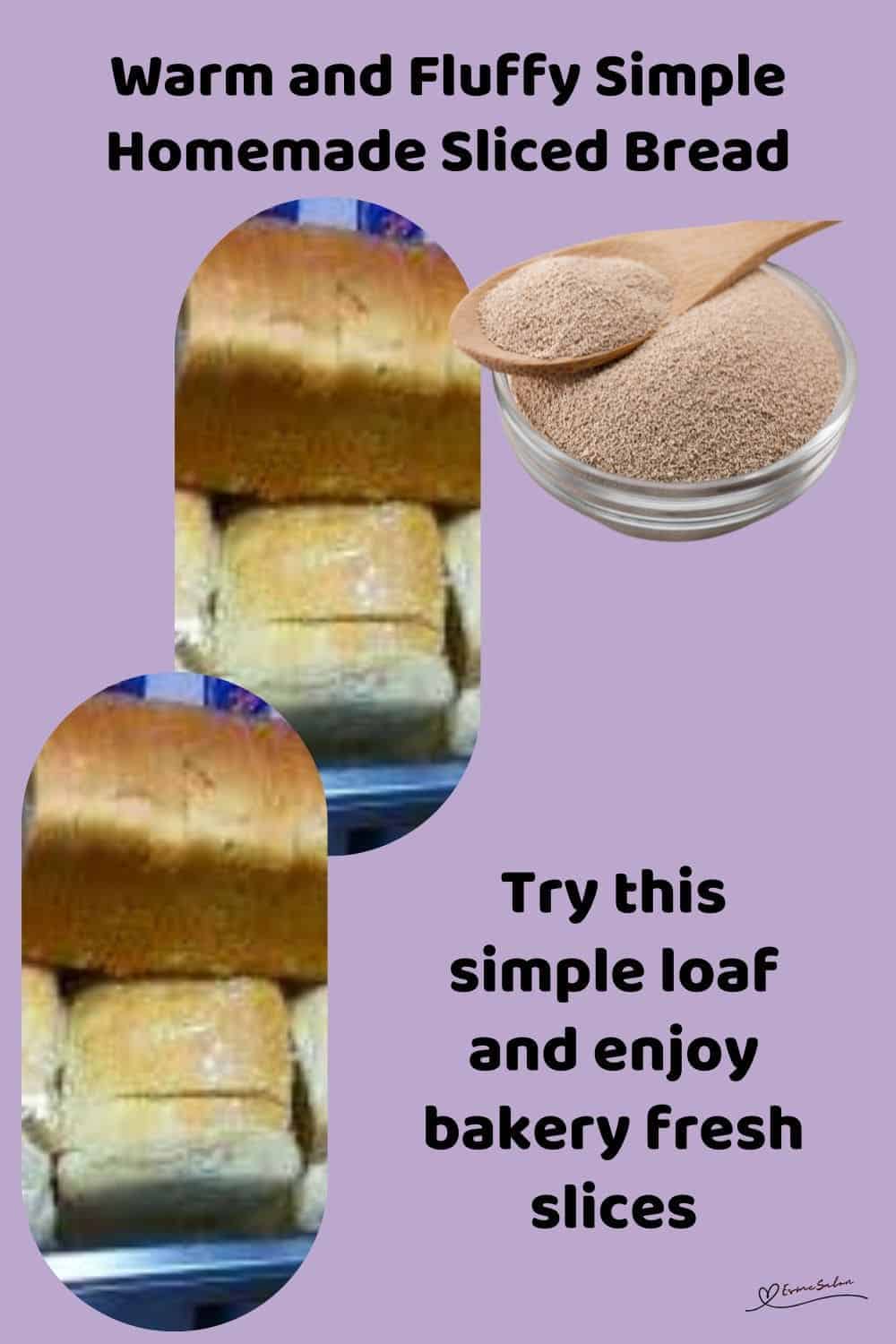 an image of a stack of Simple Homemade Sliced Bread