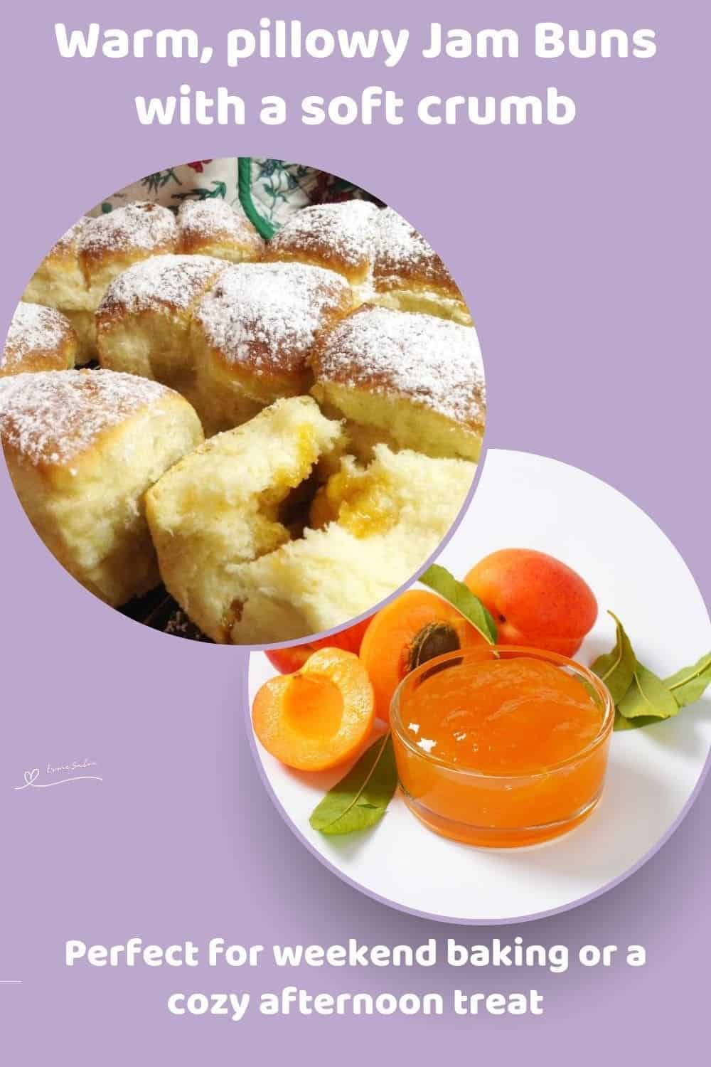 an image of a bowl of Jam Buns